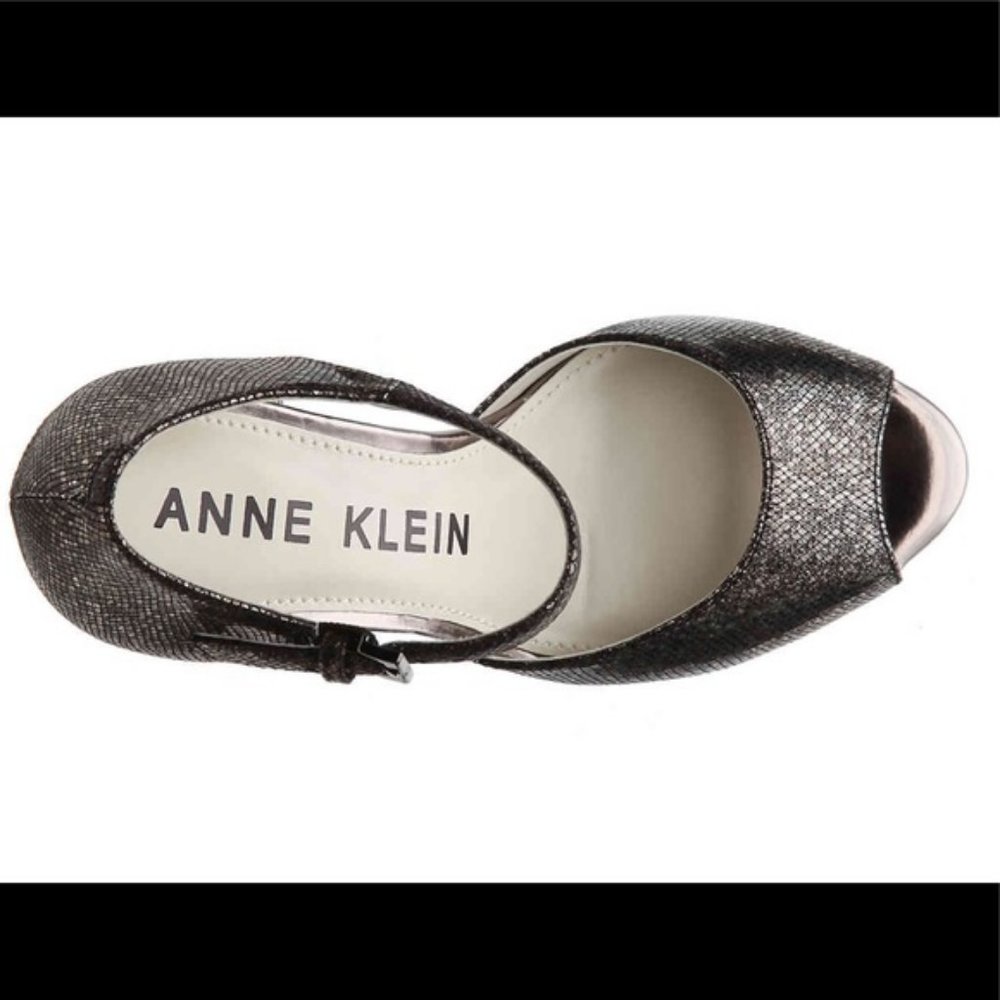 Anne Klein Pewter Hunnie Sandal Heels